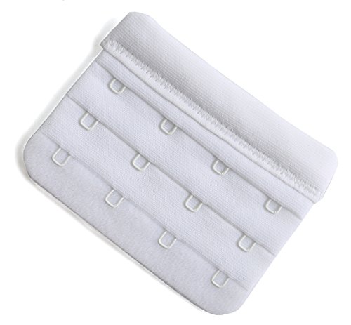 Bra Extenders 4 Hook Soft Bra Strap Extension 2.4 x 3.0 Inch Pack of 3