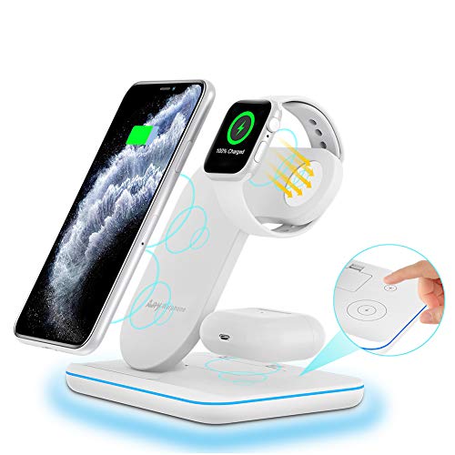 Wireless Charger, 3 in One Charger iPhone Watch and Airpods, Wireless