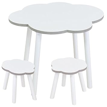Tables And Chairs For Children Cloud White Amazon Co Uk