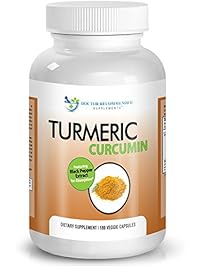 Turmeric Curcumin-2250mg/d-180 Veg Caps-95% Curcuminoids w/Black Pepper Extract (Piperine) - 750mg capsules - 100% ORGANIC Turmeric - with Triphala
