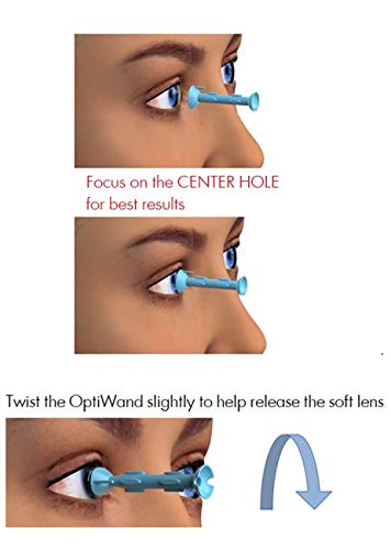 OptiWand 3 Pack Soft contact lens insertion and removal tool. Helps to pinch soft contact lens for removal.