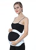 Maternity Belt, Hip Mall Breathable Pregnancy Support Belt Belly Band (X-Large, White)