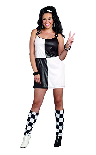 Dreamgirl Women's Plus-Size Yeah Baby! 60s Mod Costume