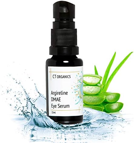 Organic Eye Serum, Fine Lines Treatment Anti Aging and Wrinkle Serum with Hyaluronic Acid, Vitamin E Antioxidant, Argireline, Avocado and Argan Oil, Aloe Vera