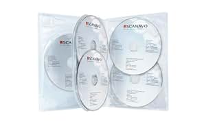 1 Caja de almacenamiento para CD//DVD/Blu-ray, capacidad para 7