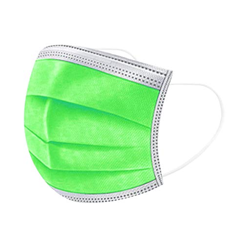 Disposable Face Shields- Pack of 50-Green (50PC, Green)