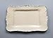 LOK-OSEMILE Gourmet Art Crackle Set of 2 Melamine Rectangular Serving Trays/Platters Cream 17