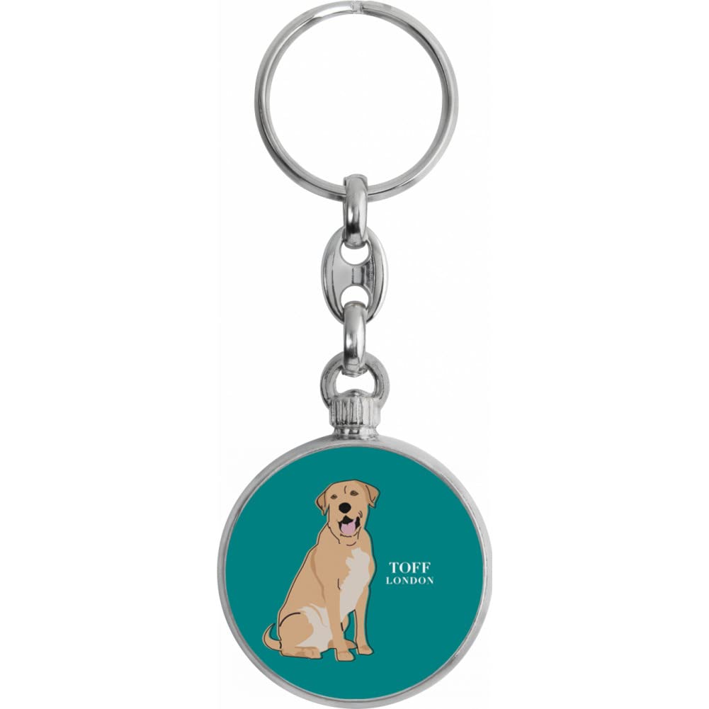 Toff London Beige Labrador Retriever Dog Keyring