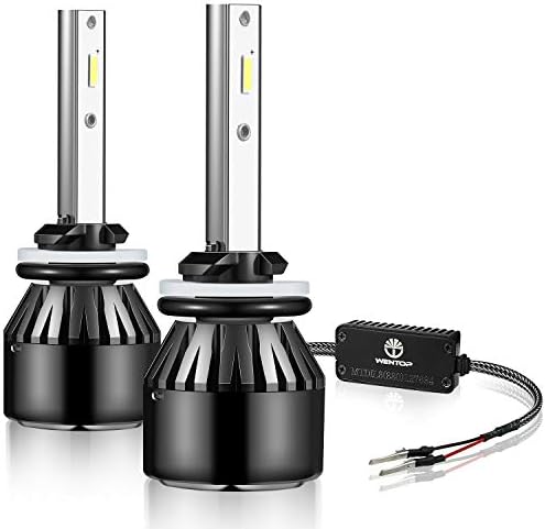 WenTop LED Headlight Bulbs, LED Headlamp,All-in One Conversion Kit 880 (885,893,899),CSP Chips,DOT Certification,For auto Cars Super Bright Headlamp - 9600 LM 6500K Xenon White