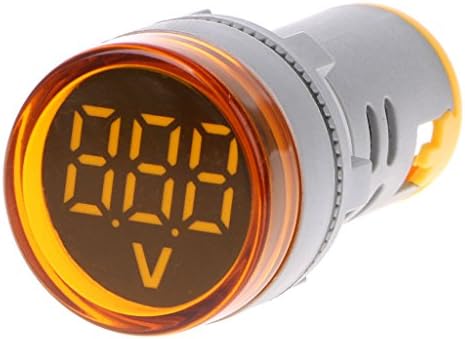 yuaierchen AC 60-500V 22mm Digital Display Voltmeter Voltage Gauge Monitor Indicator Signal Lights