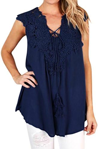 Limsea Women Vest, Lace Vest Top Sleeveless Blouse Tank Loose Tops T-Shirt