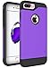 iPhone 7 Plus Case, LK [Armor Shield] Shock Absorbent Dual Layer Hard PC Cover + TPU Inner Hybrid Defender Case For Apple iPhone 7 Plus (Purple)