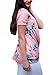 Chase Secret Womens Floral Printed Knot Front Tee Shirt Tunic X-Large Pink