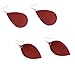 2 Pairs Teardrop Leather Earrings Petal Leaf Drop Earrings for Women