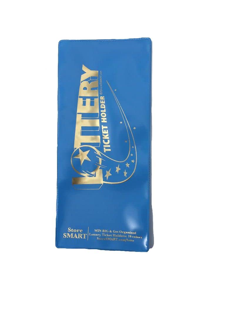 StoreSMART - Lotto Ticket Holders - Single Pack - 4"x9" Plastic LT Sky Blue