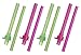 Munchkin Click Lock Replacement Straws, Pink/Green, 4-Count