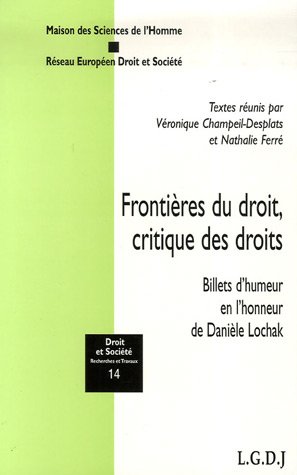 Frontières du droit, critique des droits