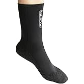 Skyone Neoprene Water Fin Sock Diving Wetsuits Sock 3MM for Women Men, Thermal Beach Socks Anti Slip Flexible for Snorkeling