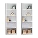 Ameriwood 5-Shelf Bookcase, Set of 2, White