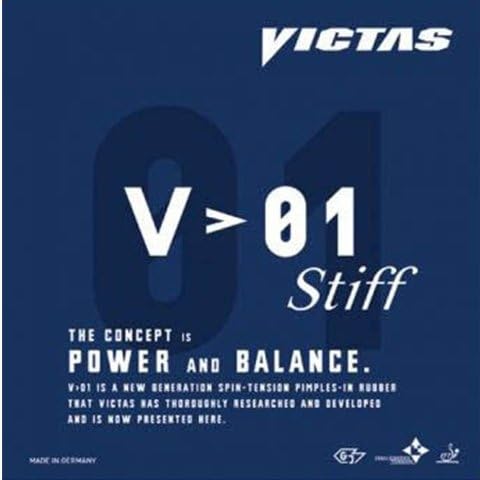 VictasV>01 Stiff - Offensive Table Tennis Rubber