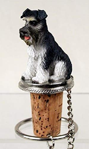 Conversation Concepts Schnauzer Gray Uncropped Tiny One Bottle Stopper Dtb103B