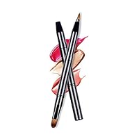 Lip Brushes Eye Brush 2-In-1 Makeup Brush Retractable Lipstick Liner Eyeshadow Concealer Makeup Travel Lipstick Gloss Brush Makeup Brush Tool Dual End With Cap