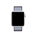 Smart Watch Band, Uitee Newest Woven Nylon Band for Apple Watch Series 38mm 3/2/1 , Comfortably Light With Fabric-Like Feel Wrist Strap Replacement (Midnight Blue Check Woven Nylon)