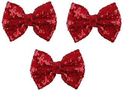 Love Fairy Girl's Lovely Fashion Bow Hairpin Sequins Hair Clip for Daily Life Travel Party Festivals