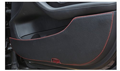 Eppar New Protective Side Door Sticker 4PCS for Porsche Macan 2014-2018 (Black-Red Line)