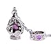 New Puella Magi Madoka Magica Soul Gem Necklace + Ring Cosplay Set Purple