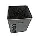 WOWLIVE Large Rolling Laundry Basket Foldable Rectangular Tall Laundry Hamper Wheels Corner Standing Dirty Clothes Organizer Storage Bin (Gray)