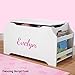 DIBSIES Personalization Station Personalized Dibsies Kids Toy Box with Book Storage - Girls (White)