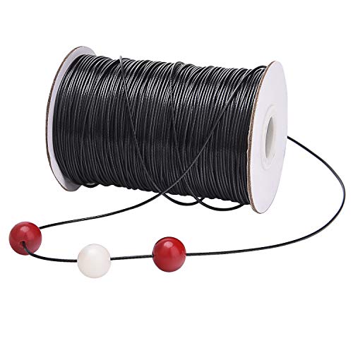 Livder 175 Yards 1 mm Waxed Polyester Cord Thread Bracelet Necklace String Wire for Jewelry Making Beading Crafting