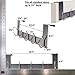 Pro Chef Kitchen Tools Over The Door Hook - 5 Coat Hooks - 15.5 Inches Wide and Fits Doors up to 1.5 Inches Thick - No Drill Towel Rack for Bathroom Storage - Behind Door Organizer Clothes Rack