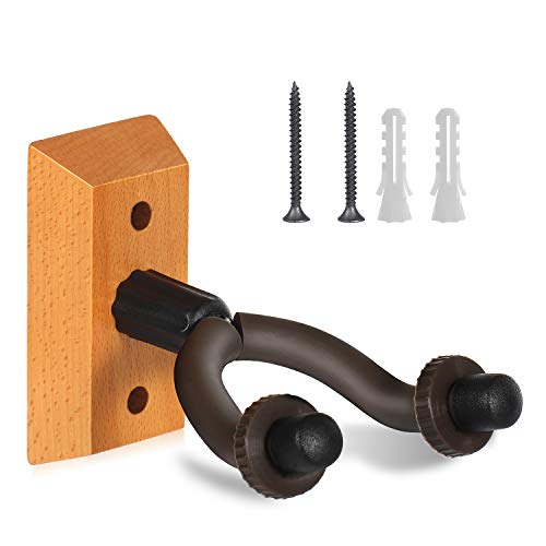 Guitar Wall Mount Hanger 4-Pack, EONLION Guitar Hanger Wall Hook Holder Stand for Bass Electric Acoustic Guitar Ukulele