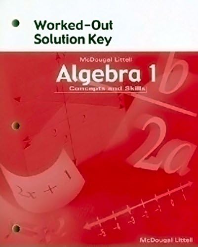Worked-Out Solution Key Algebra 1