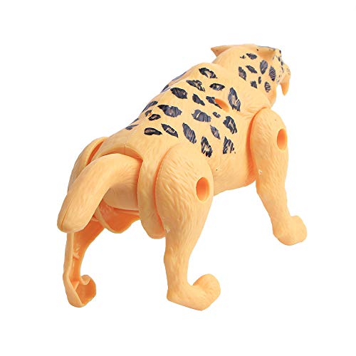 JDgoods Transform Simulation Leopard Toy Model Deformed Leopard Egg Collection Gift (Yellow) - Thumbnail 5