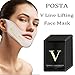 V Line Mask, POSTA 5pcs Chin Up Tightening Patch, Double Chin Reducer Lifting Face Mask Intense Lift Layer Mask, V Shape Slimming Facial Neck Mask, V Line Firming Moisturizing Tape Mask for Face