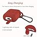 AirPods Case,Aheadife 9 in 1 Airpods Accessories Earphone Headphone Set Silicone Protective Cover Compatible for Apple Airpods 1&2 Charging Case with EarHook, Keychain,Airpods Strap & Watch Holderthumb 4