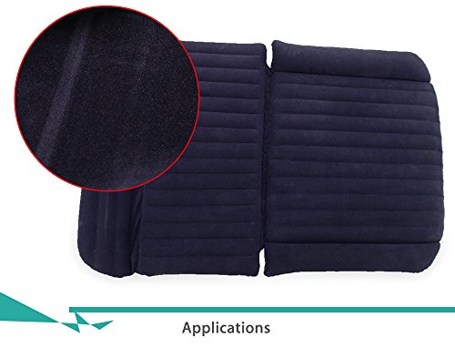 AUTOLOVER Car Air Inflation Travel Thicker Back Seat Cushion Air Bed for SUV And Camping Companion With Car Electric Air Pump - Thumbnail 2