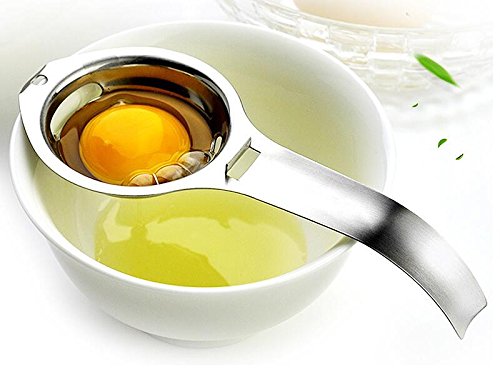 Eidyer Egg Separator Egg White Yolk Filter Separator, 304 Stainless Steel Egg Sieve Kitchen Gadget Cooking