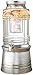 Circleware 67092/R Breeze Glass Beverage Dispenser with Base Metal Stand Transforms Bucket, Lid, Fruit Infuser and Ice Insert, Party Entertainment Kitchen Drinking, Glassware, Huge 2.4 Gallons primary