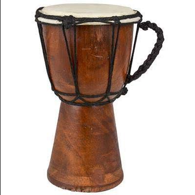 Drums Mini Djembe Drum djembe jembe is a rope-tuned skin covered goblet drum played with bare hands originally from West Africa