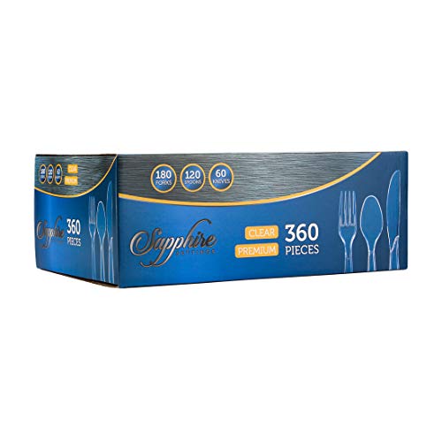 Party-Bargains-Disposable-Cutlery-set-Color-Clear-Count-360-Pcs-SAPPHIRE