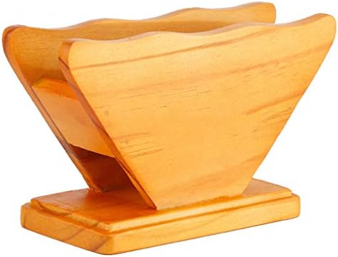 UHAoo Wooden Coffee Filter Holder Base Coffee Paper Storage Rack Filter Paper Container Stand Organizer