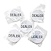 YH Poker Set of 5 Professional Casino Texas Holdem Poker Dealer Buttons