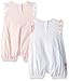 Burt's Bees Baby Baby Girls Rompers, Set of 2 Bubbles, One Piece Jumpsuits, 100% Organic Cotton, Blossom Flowers/Bee, 3-6 Months