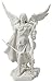 Archangel Saint Gabriel with Cross and Trumpet Statue Sculpture (White)