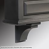 Mayne 4828B Nantucket Decorative Brackets 2 Pack - Black