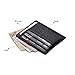 MEKU RFID Blocking Slim Leather Credit Card Holder Business Card Case Minimalist Wallet with Cash Clip Black